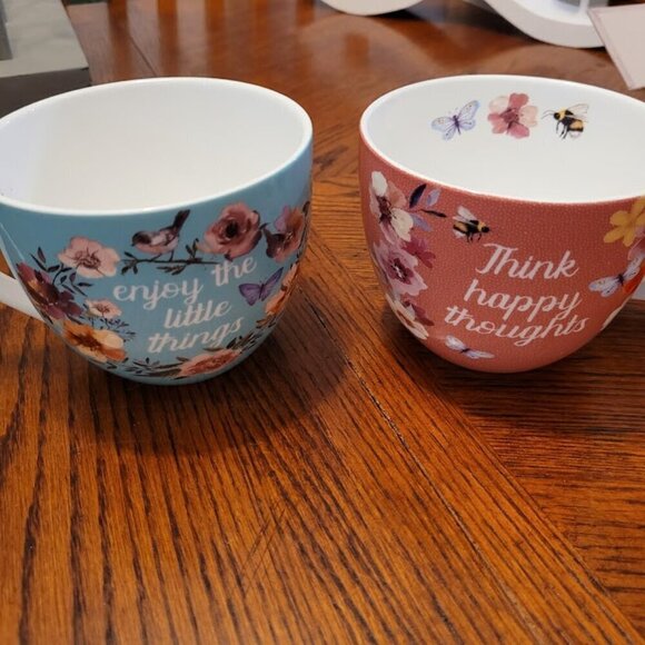 Bone China Jumbo Tea Cup Harvest Green Studio Set NEW - Picture 10 of 14